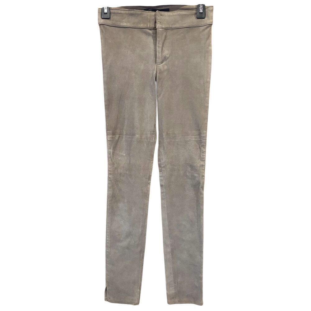 Graham & Spencer Grey Lamb Leather Legging NWT Size 2